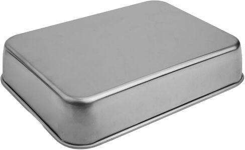 Stainless Steel Baking Tray with Cooling Rack and Lid Set for Oven Baking, Roasting, Cooling, and Kitchen Storage, Rust-Proof and Dishwasher Safe in Kuwait