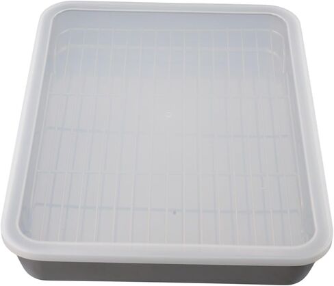 Stainless Steel Baking Tray with Cooling Rack and Lid Set for Oven Baking, Roasting, Cooling, and Kitchen Storage, Rust-Proof and Dishwasher Safe in Kuwait