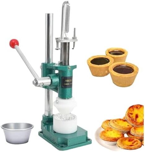 Manual Egg Tart Pressing Machine - 16 Mold Types for Perfect Shells - Commercial & Home Use Egg Tart Maker - Easy to Use, Durable, Ideal for Bakeries & Desserts in Kuwait