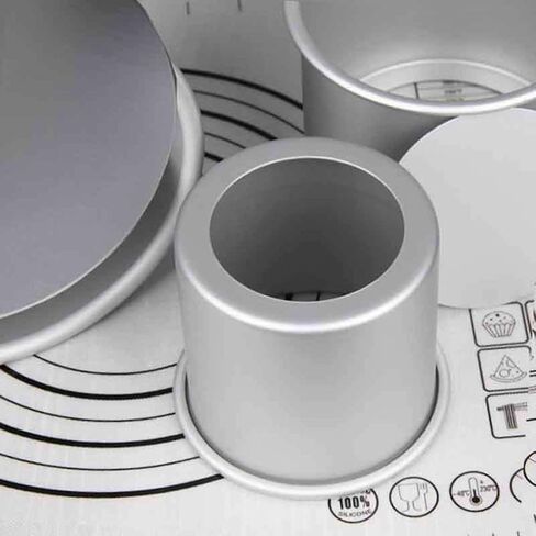 Aluminum Alloy Round Hollow Chiffon Cake Pan Set, 4/6/8 Inch Non-Stick Bakeware for Mold for DIY Baking in Kuwait