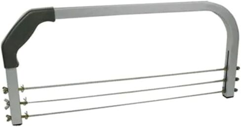 Cake Cutter Leveller with 3 Adjustable Cutting Wires, Aluminium Layer Slicer Tool with for Measuring Guide and Comfort Grip Handle for Precise for Multi-Layer Cake Decorating in Kuwait