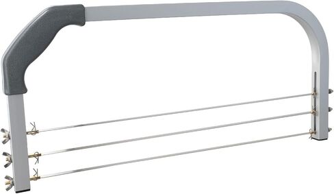 Cake Cutter Leveller with 3 Adjustable Cutting Wires, Aluminium Layer Slicer Tool with for Measuring Guide and Comfort Grip Handle for Precise for Multi-Layer Cake Decorating in Kuwait