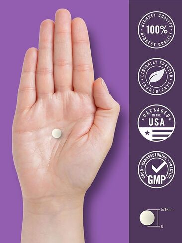 Carlyle Melatonin 10mg | 180 Time Release Tablets | All Night Support | with Vitamin B6 | 100% Drug Free Supplement | Vegan, Non-GMO, Gluten Free in Kuwait