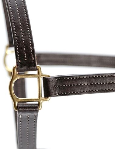 Jeffers Lexington Triple Stitched Leather Halter for Horses – Adjustable Double Buckle Crown, Breakaway Option, Equestrian Horse Tack for Riding, Show, Travel, & Turnout in Saudi Arabia
