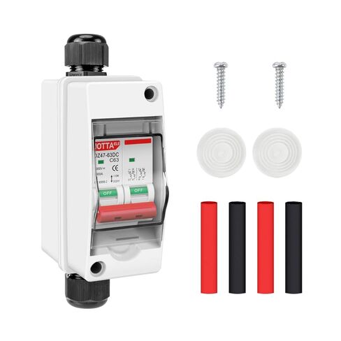 Miniature Circuit Breaker DC1000V 2P 32A,DIN Rail Mount Solar Disconnect Switch,with IP65 Waterproof Distribution Protection Box in Saudi Arabia