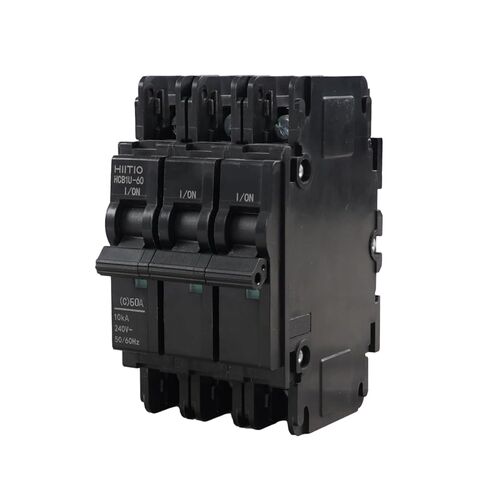 AC Miniature Circuit Breaker 40 Amp 120V/240V 3-Pole DIN Rail Mount (35mm) Circuit Breaker UL 489 Listed HCB1U-60 MCB in Kuwait