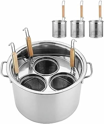 مجموعة إدراج طباخ المعكرونة مع مصفاة مقسمة لأداة الطبخ المنزلية والمطبخ والمطعم- in Kuwait