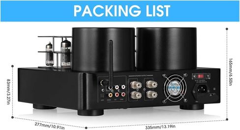 HiFi Hybrid Stereo Tube Amplifier 5.0 Audio Receiver Coaxial/Optical Power Amplifier U Player in Saudi Arabia