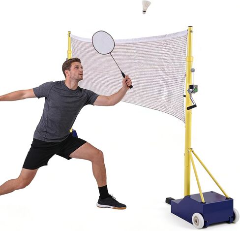 الريشة الكرة الطائرة شبكة تنس حامل ارتفاع قابل للتعديل المحمولة شبكة كرة الريشة حامل القطب ثنائي الغرض لحديقة الفناء الخلفي in Kuwait