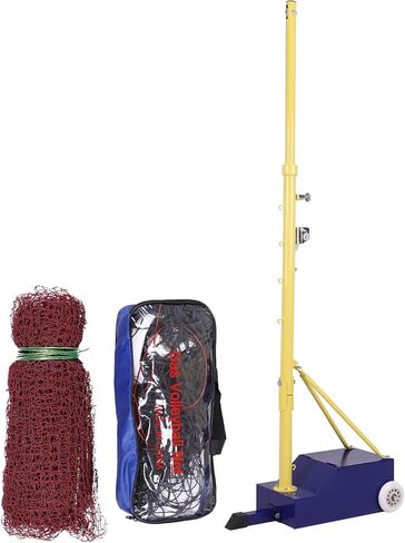 الريشة الكرة الطائرة شبكة تنس حامل ارتفاع قابل للتعديل المحمولة شبكة كرة الريشة حامل القطب ثنائي الغرض لحديقة الفناء الخلفي in Kuwait