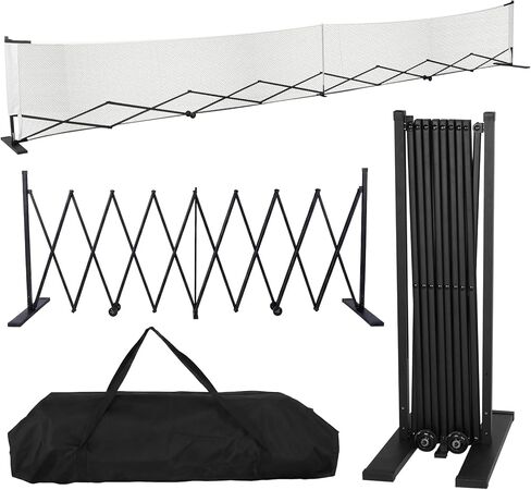 Generic Telescopic Ball Posts with Wheels Retractable 22ft Aluminum Alloy Steady Metal Frame for Backyards Driveways & Garages in Saudi Arabia