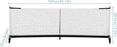 Professional Pickle Ball Game Net Stand with Wheels Adjustable Net Stand 22Ft Lightweight Pickleballs for Tennis Driveway Backyard in Kuwait