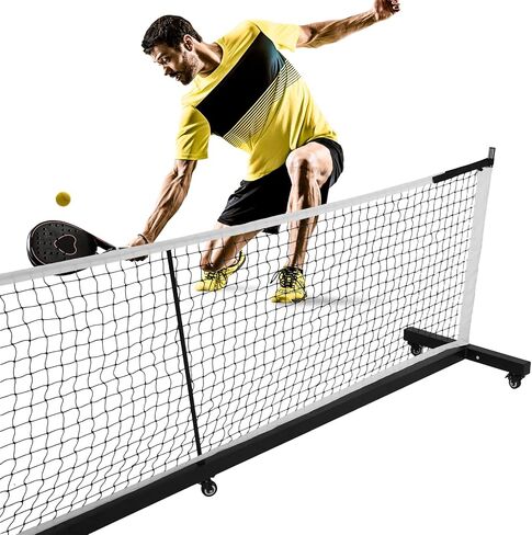Professional Pickle Ball Game Net Stand with Wheels Adjustable Net Stand 22Ft Lightweight Pickleballs for Tennis Driveway Backyard in Kuwait