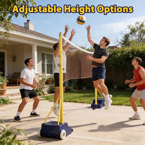 Badminton Volleyball Tennis Net Stand Height Adjustable Free Standing Badminton Net Stand Easy Install for Backyard Park in Kuwait