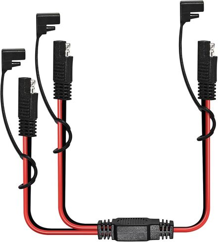 Solar Connectors for 2 Solar Panels,IP68 Waterproof Tool-Free Solar Cable Splitter, MC4 Compatible Connectors 10AWG 4 to 2 Y-Branch Parallel Adapter for Solar Cable Extension (1.65FT) in Saudi Arabia