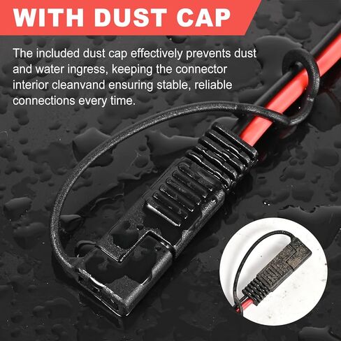 Solar Connectors for 2 Solar Panels,IP68 Waterproof Tool-Free Solar Cable Splitter, MC4 Compatible Connectors 10AWG 4 to 2 Y-Branch Parallel Adapter for Solar Cable Extension (1.65FT) in Saudi Arabia