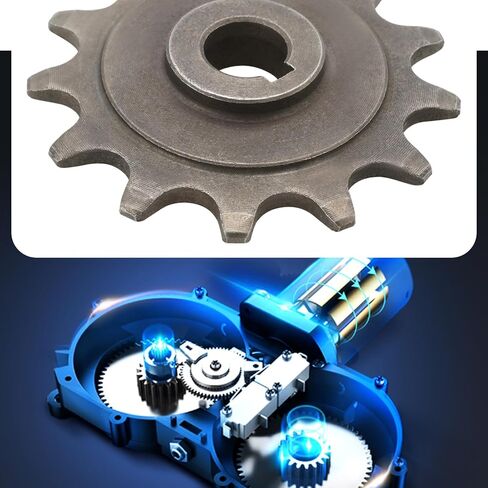 Create idea 2 Pcs 13 Tooth Sprocket Bicycle Chain Gear Replacement Part Pinion Sprocket Electric Scooter Motor 13 Tooth 11mm ID Sprocket for 1016Z2 Z3 1018 Geared Motors in Saudi Arabia