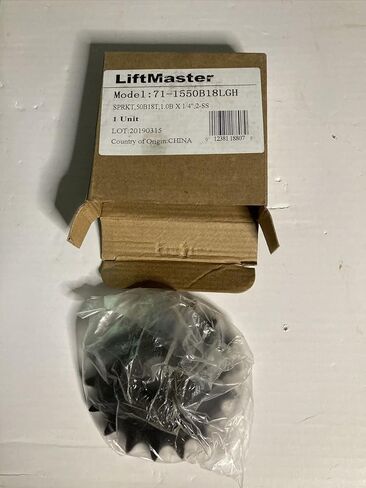 Liftmaster 71-1550B18LGH Sprocket Kit, 50B18, 1" Bore x 1/4" Key w/SS in Saudi Arabia
