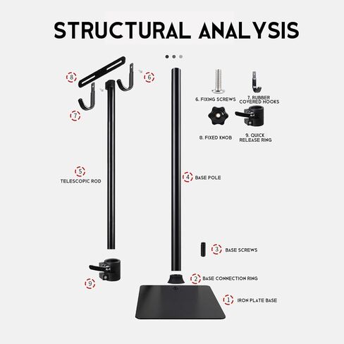 حامل إصلاح الدراجة ThinkRider، ارتفاع مثبت بخطاف قابل للتعديل 80-130 سم، سهل التجميع، حامل دراجة عالي التحمل لدراجات الطرق والجبال (الحد الأقصى. 66 رطلاً) in Kuwait