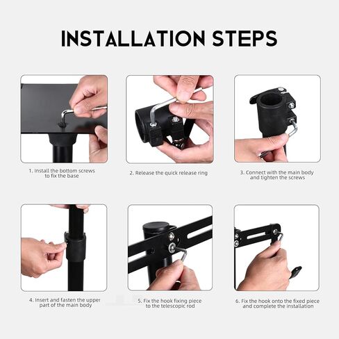 حامل إصلاح الدراجة ThinkRider، ارتفاع مثبت بخطاف قابل للتعديل 80-130 سم، سهل التجميع، حامل دراجة عالي التحمل لدراجات الطرق والجبال (الحد الأقصى. 66 رطلاً) in Kuwait