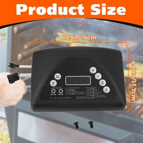 قطعة غيار مجموعة لوحة التحكم الرقمية 9907100008، وحدة تحكم ترموستات للمدخن TEENGSE متوافقة مع Masterbuilt 20071914/20071814 / 20070511، مدخن كهربائي بلوحة تحكم علوية in Kuwait