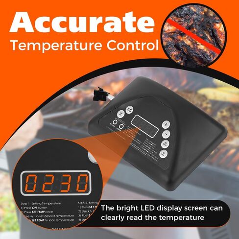 قطعة غيار مجموعة لوحة التحكم الرقمية 9907100008، وحدة تحكم ترموستات للمدخن TEENGSE متوافقة مع Masterbuilt 20071914/20071814 / 20070511، مدخن كهربائي بلوحة تحكم علوية in Kuwait