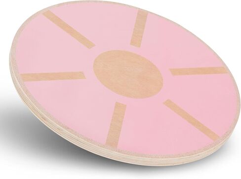 MADOG Wooden Wobble Balance Board for Adults, 15.5" Anti-Skid Sandpaper for Workout Core Trainer Physical Therapy, Home Gym Stability Board in Saudi Arabia