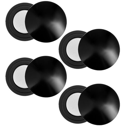 4 أزواج من مشابك مريلة السباق المغناطيسية، حامل رقم سباق الماراثون بإبزيم مغناطيسي لتثبيت مريلة السباق، معدات الجري للجري في سباق الترياتلون (أسود) in Kuwait