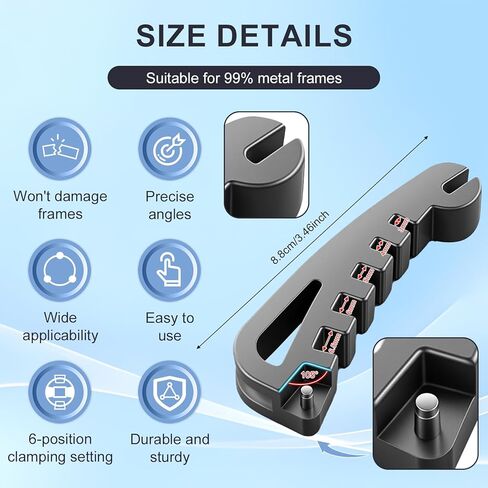 أداة تعديل إطار النظارات متعددة الوظائف، كماشة احترافية لثني هيكل النظارات ووسادة الأنف، طقم إصلاح النظارات، متوافق مع الإطارات المعدنية/التيتانيوم/الفولاذ المقاوم للصدأ in Kuwait