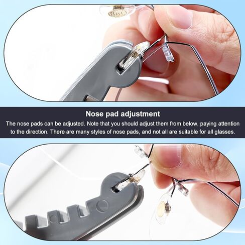 أداة تعديل إطار النظارات متعددة الوظائف، كماشة احترافية لثني هيكل النظارات ووسادة الأنف، طقم إصلاح النظارات، متوافق مع الإطارات المعدنية/التيتانيوم/الفولاذ المقاوم للصدأ in Kuwait