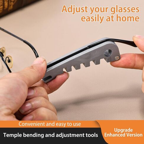 2PCS Eyeglass Frame Adjustment Tool, Eyeglass Frame Bender & Temple Arm Repair Tool, Professional Glasses Adjustment Kit for DIY Glasses Repair at Home in Kuwait