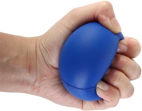 كرة قبضة تمرين اليد، مقوي للأصابع باللون الأزرق، أداة تدريب للمعصم واليد للرياضة واللياقة البدنية in Kuwait