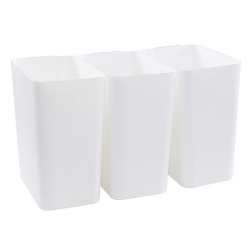 3-Pack 4.5 Gallon Trash Can, Gray Waste Bin for Under Desk, Kitchen, Home, Office in Saudi Arabia