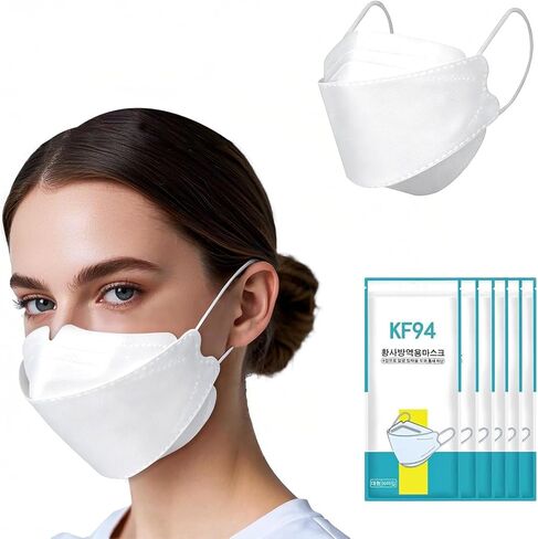 60pcs KF94 mask,Disposable Black Masks,4 layers Protection Filter Efficiency>95%,Double line nasal frame,Highly elastic ear straps,Breathable comfort,Suitable men women daily use in Saudi Arabia