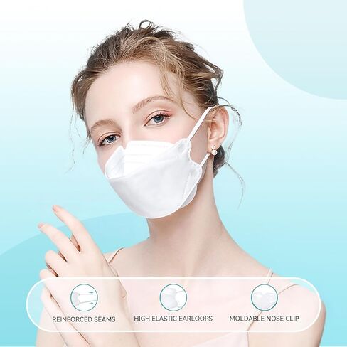 60pcs KF94 mask,Disposable Black Masks,4 layers Protection Filter Efficiency>95%,Double line nasal frame,Highly elastic ear straps,Breathable comfort,Suitable men women daily use in Saudi Arabia