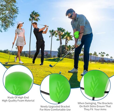 The Connector Swing Golf Training Aids,Golf Swing Trainers for Posture Correction Practice,Paired with Golf Arm Band Training Aids,Effectively Adjust the Coordination Between Arms and Body in Saudi Arabia