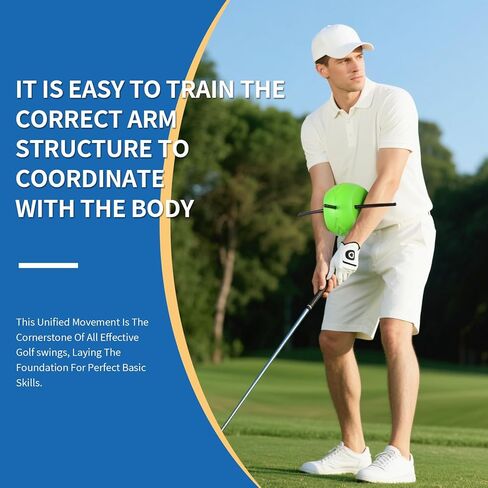 The Connector Swing Golf Training Aids,Golf Swing Trainers for Posture Correction Practice,Paired with Golf Arm Band Training Aids,Effectively Adjust the Coordination Between Arms and Body in Saudi Arabia