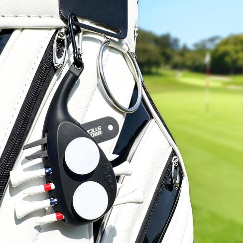 حامل تي شيرت جولف لملحقات حقيبة الجولف للرجال، حامل تي شيرت 3 في 1، يتضمن 6 تي شيرت جولف، أداة إصلاح ديفت وعلامة كرة جولف، هدايا جولف أنيقة للرجال والنساء in Kuwait