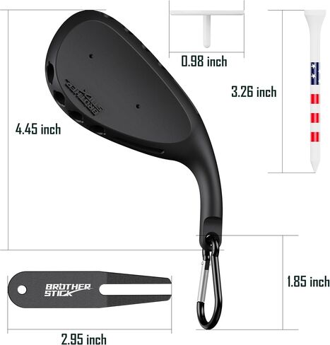 حامل تي شيرت جولف لملحقات حقيبة الجولف للرجال، حامل تي شيرت 3 في 1، يتضمن 6 تي شيرت جولف، أداة إصلاح ديفت وعلامة كرة جولف، هدايا جولف أنيقة للرجال والنساء in Kuwait