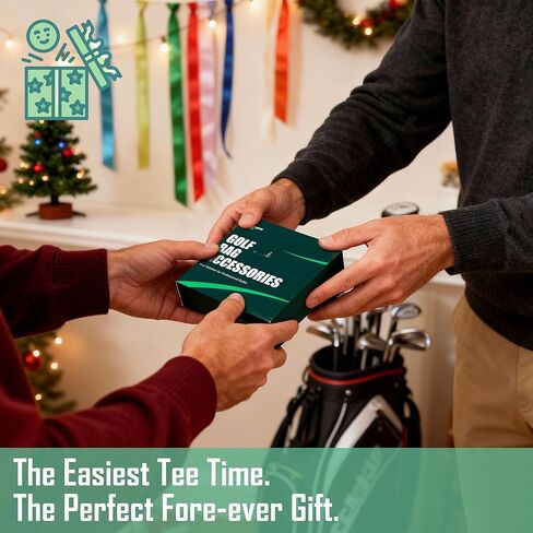 حامل تي شيرت جولف لملحقات حقيبة الجولف للرجال، حامل تي شيرت 3 في 1، يتضمن 6 تي شيرت جولف، أداة إصلاح ديفت وعلامة كرة جولف، هدايا جولف أنيقة للرجال والنساء in Kuwait