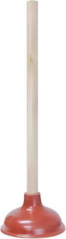 Bexter 19-Inch Toilet Plunger, Pack of 2 – Wooden Handle & Heavy-Duty Rubber Cup for Toilets, Sinks & Drains – Auburn in Kuwait