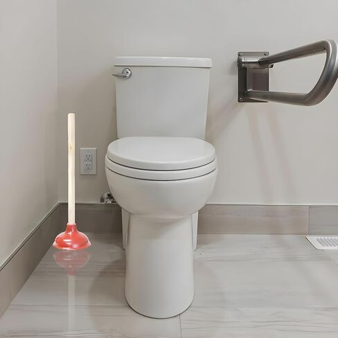 Bexter 19-Inch Toilet Plunger, Pack of 2 – Wooden Handle & Heavy-Duty Rubber Cup for Toilets, Sinks & Drains – Auburn in Kuwait