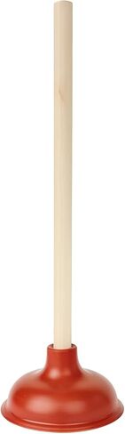 Bexter 19-Inch Toilet Plunger, Pack of 2 – Wooden Handle & Heavy-Duty Rubber Cup for Toilets, Sinks & Drains – Auburn in Kuwait