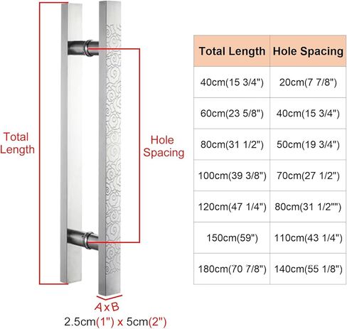 مقبض سحب باب خشبي وزجاجي قديم، مقبض معدني طويل منزلق بتصميم سحابي ميمون، فضي 40 سم (15.75 بوصة) للاستخدام التجاري والمنزلي in Kuwait