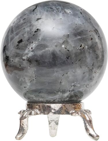 Zaicus noreena jasper كرة الكرة مع كرة أحجار الكلام المعدنية للسحر والكرات الزخرفية النحت تمثال ديكور المنزل مجموعة الهدية الهدية الفوتوغرافي الكريستال الكرة الزخرفة in Kuwait