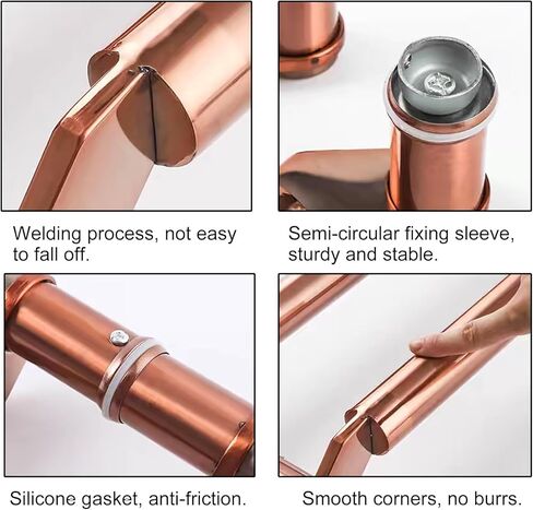 مقبض باب تجاري عالي التحمل، مقابض سحب دفع حديثة من الفولاذ المقاوم للصدأ 304 للفنادق والمكاتب والأبواب الزجاجية - لمسة نهائية ذهبية، 100 سم (39 3/8 بوصة) in Kuwait