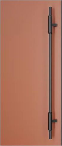Commercial Grade Stainless Steel Push Pull Door Handle - Heavy-Duty, Two-Sided Contemporary Design for Front, Patio, Barn Doors - 39.4in Gold Pull Bar in Saudi Arabia
