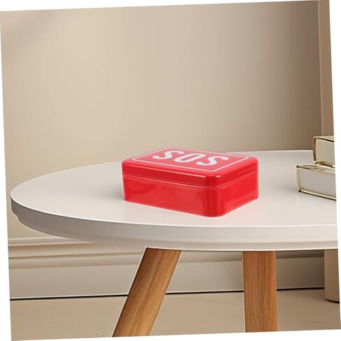 Alasum 2pcs Emergency Medicine Tin Compact and Portable First Aid Storage Box for Family Travel in Saudi Arabia