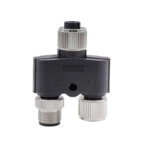 M12 Sensor Connector Male Female Y Shaped Conversion 4 5 8 Pin Connectors 1Pcs(4P Y (1M-2F)) in Saudi Arabia