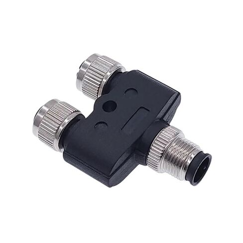 M12 Sensor Connector Male Female Y Shaped Conversion 4 5 8 Pin Connectors 1Pcs(4P Y (1M-2F)) in Saudi Arabia